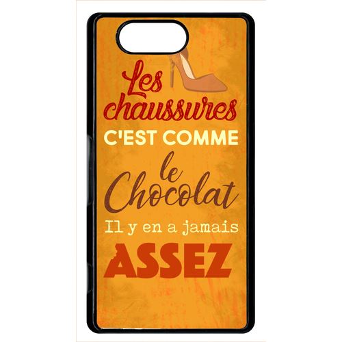 Coque Sony Xperia Z3 Compact Les Chaussures C Est Comme Le Chocolat Il Y En A Jamais Assez