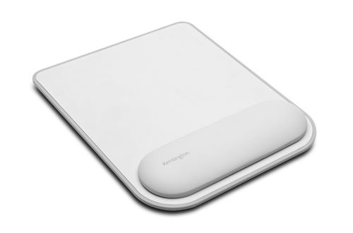 acco/kensington ergosoft mousepad w. wrist rest for standard mouse grey noir