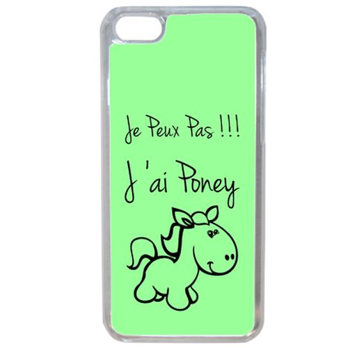 Coque Citation Poney Vert Compatible Iphone 7 Transparent
