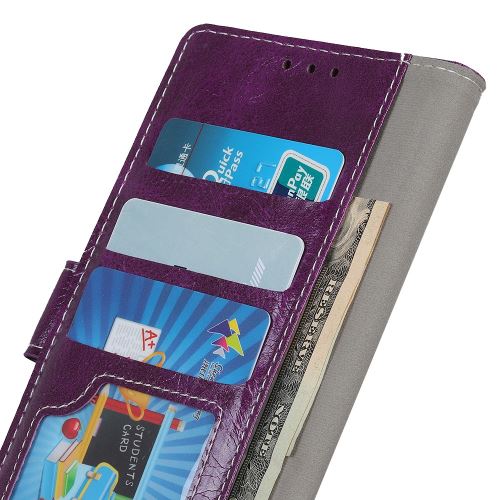Etui en PU support de cheval fou violet pour votre Nokia 4.2