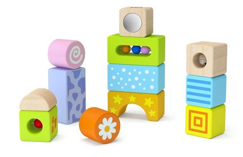 Viga Toys blocs bébé avec son 12 pièces
