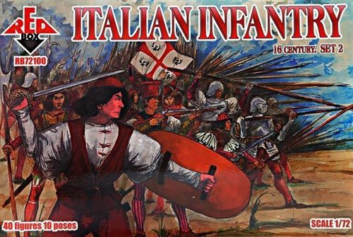Italian Infantry,16th Century, Set 2 - 1:72e - Red Box
