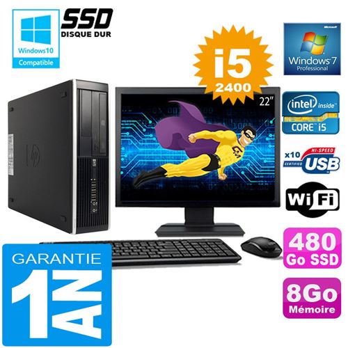 Acheter Pc hp compaq 8300 sff core i5-2400 ram 8go disque 480 go ssd wifi w7 ecran 22' État correct - 279,00 € Pc hp compaq 8300 sff core i5-2400 ram 8go disque 480 go ssd wifi w7 ecran 22' État correct - Hewlett-Packard reconditionné disponible sur Fnac