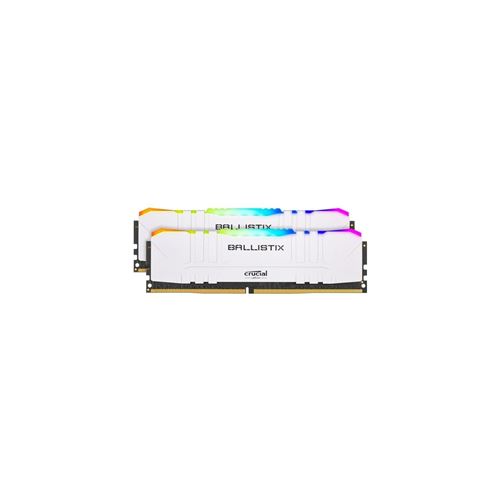 Ballistix RGB - DDR4 - pakket - 16 GB: 2 x 8 GB - DIMM 288-PIN - 3200 MHz / PC4-25600 - CL16 - 1.35 V - niet-gebufferd - niet-ECC - wit