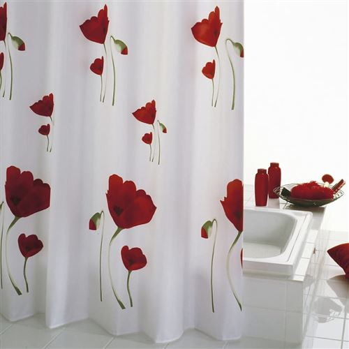RIDDER Rideau de douche Mohn 180 x 200 cm