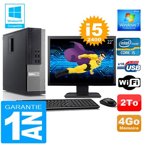 Acheter Pc dell 990 sff core i5-2400 ram 4go disque 2 to wifi w7 ecran 22' État correct - 259,00 € Pc dell 990 sff core i5-2400 ram 4go disque 2 to wifi w7 ecran 22' État correct - Dell reconditionné disponible sur Fnac