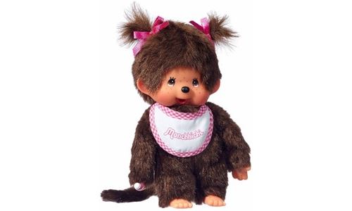 Kiki - monchhichi - peluche fille avec des tres…