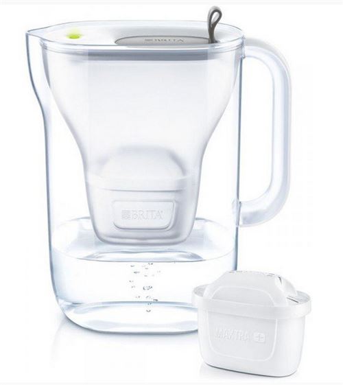 Carafe filtrante Brita Style 2.4L Gris avec un filtre MAXTRA+ inclus