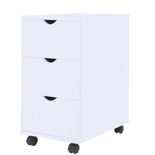 Meelady Armoires de Bureau Meuble de Salon avec 3 tiroirs moderne 33 x 45 x 60 cm