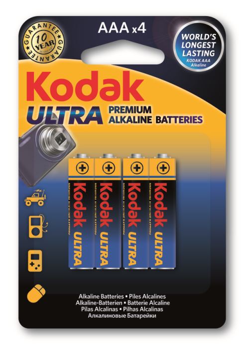 KODAK - Pile - Ultra Premium Alcaline - AAA / LR03 - Pack de 4