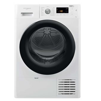 Whirlpool FFT SM11 82B FR - Sèche-linge - largeur : 59.5 cm - profondeur : 64.9 cm - hauteur : 84.9 cm - chargement frontal - blanc avec porte noire