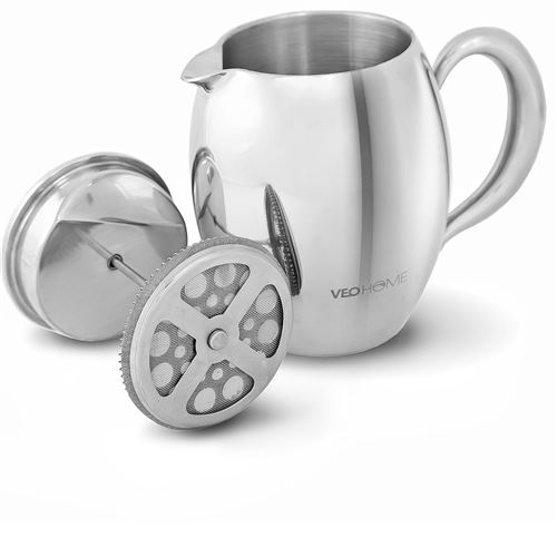 VeoHome Cafetière théière à piston 0,75L