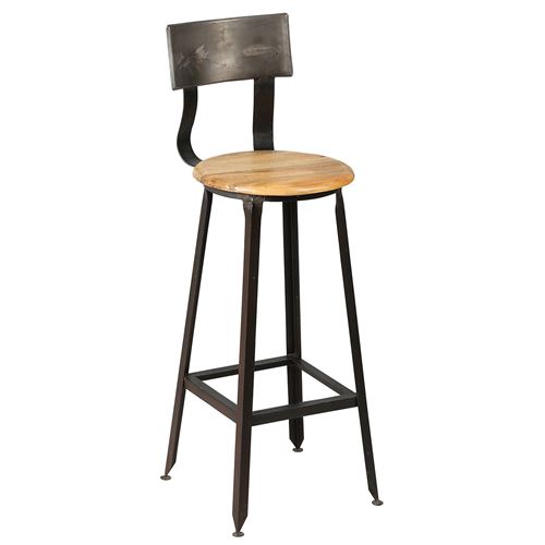 INDUS - Tabouret de Bar Industriel H75 - Altobuy