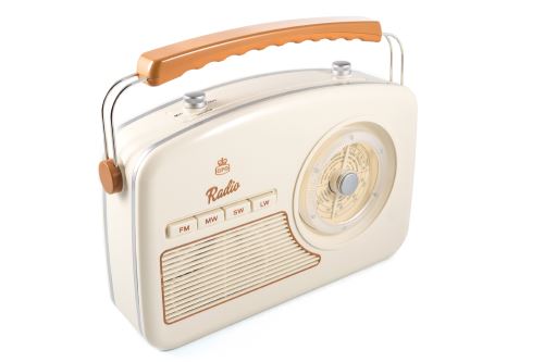 Radio vintage Rydell crème-ocre