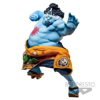 BANPRESTO - One Piece Statuette BWFC Jinbei Normal Color Version en PVC taille env. 14 cm sur socle.