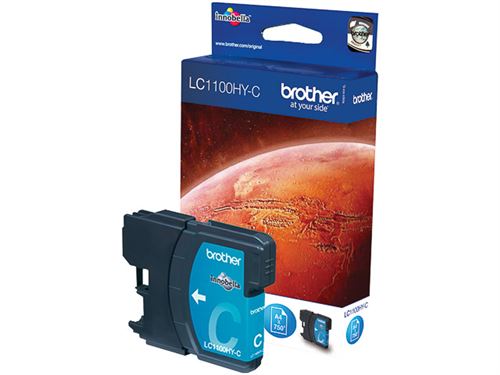 Brother LC1100HYC - hoog rendement - cyaan - origineel - inktcartridge