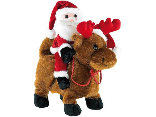 Père Noël ''Salto Claus'' sur son renne