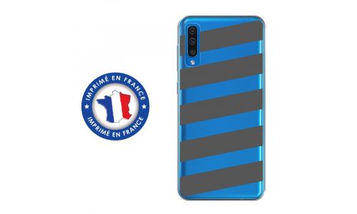 Coque souple pour Samsung Galaxy A50 avec impression Motifs bandes grises