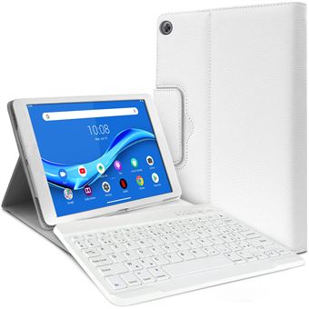 Étui de Protection Blanc avec Clavier Bluetooth Azerty Français pour Lenovo  Tab M10 FHD Plus - Housse Tablette - Achat & prix