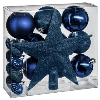 Féérie Lights & Christmas - Kit de décorations pour sapin de noël - 18 Pièces - Bleu nuit - La maison des couleurs - 1