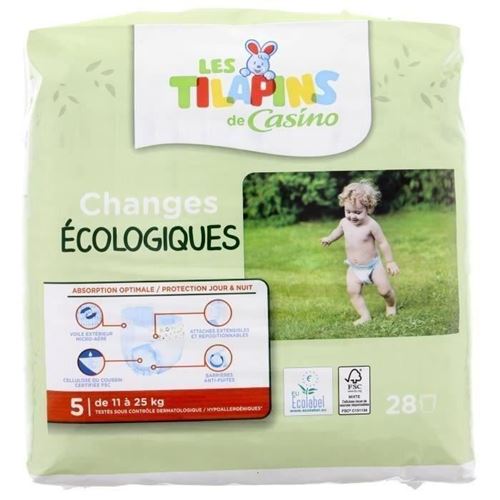 Les Tilapins Couches Ecologiques T5x28 Couches