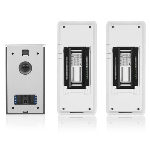 Smartwares DIC-22122 Interphone vidéo 2 fils Set complet 2 foyers blanc