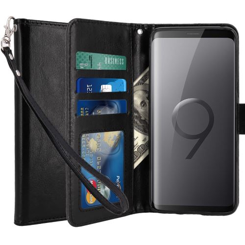 Housse pour Samsung Galaxy S9 Coque Etui de luxe Portefeuille Porte Carte Et Billet (avec bequille) - ADVANSIA