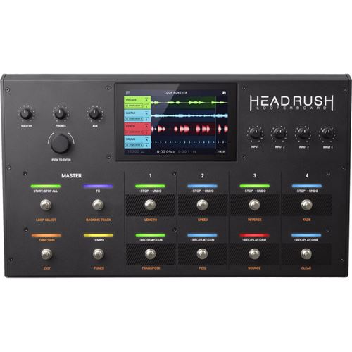 HeadRush Looperboard Looper 4 entrées/4 sorties avec effets intégrés