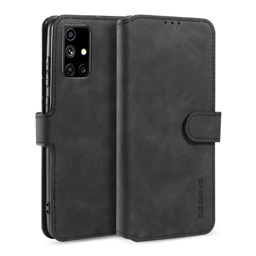 Etui Portefeuille en PU avec support Pour Samsung Galaxy M51 - Smart Stand Noir