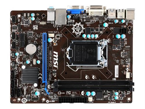 MSI Carte M&egrave;re  H81M-P33 