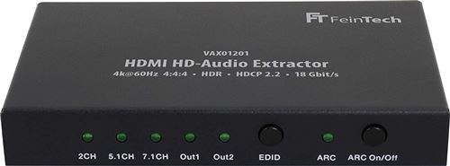 FeinTech VAX01201 Extracteur audio HD HDMI 7.1 ARC Dolby Atmos DTS 4K 60Hz HDR