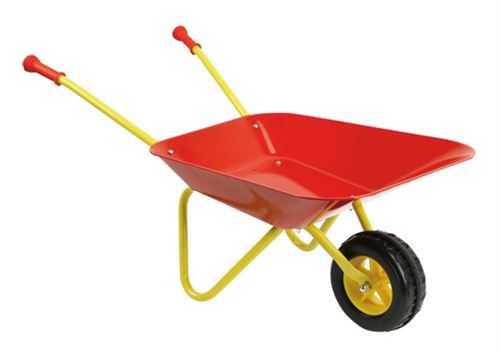 Play ground - brouette métal rouge enfant