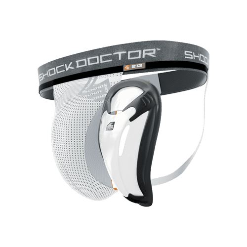 Coquille de Baseball Shock Doctor Bioflex avec support Blanc