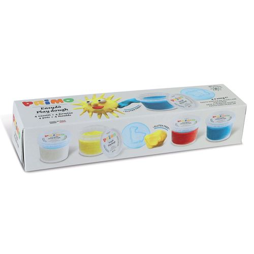 4 pots de pâte à modeler naturelle - Primo