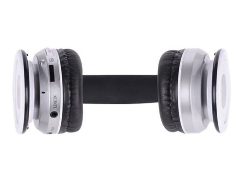 Rebeltec CRYSTAL - Écouteurs avec micro - sur-oreille - Bluetooth - sans fil - blanc