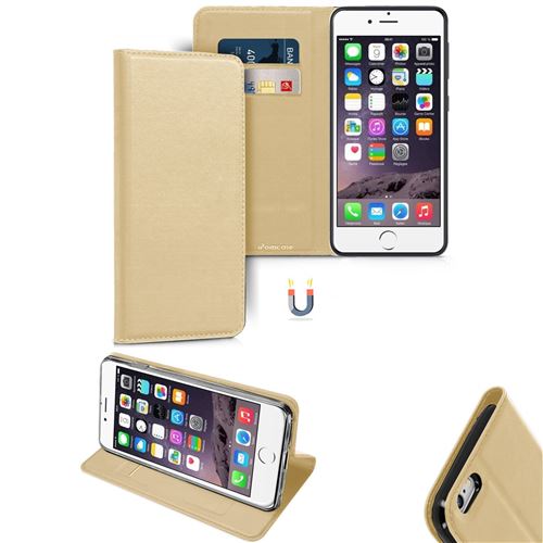 Etui de protection porte carte pour iPhone 6 (6S) -Doré - JAUNE