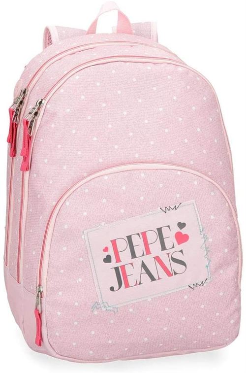 Pepe Jeans sac à dos pour filles 18 litres de polyester rose/blanc