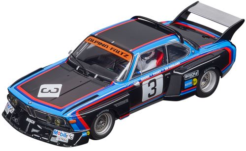 Carrera voiture de piste Digital BMW 3.5 CSL No.3 1:32 noir/bleu