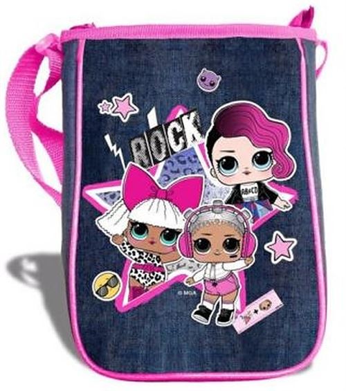 L.O.L. Surprise sac à bandoulière girls 25 x 18 cm rose/jeans bleu