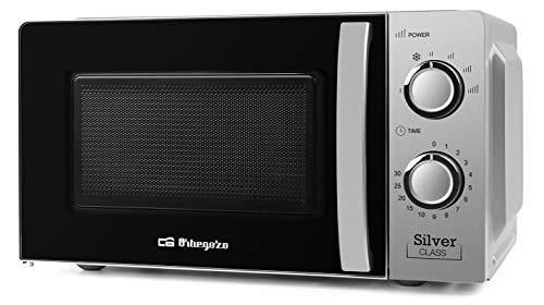 Orbegozo© - Orbegozo Micro-ondes avec 20 litres de capacité, 6 niveaux de fonctionnement, minuterie jusqu'à 30 minutes, 700 W de puissance 700 W argent