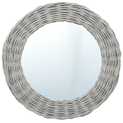 vidaXL Miroir 80 cm Osier