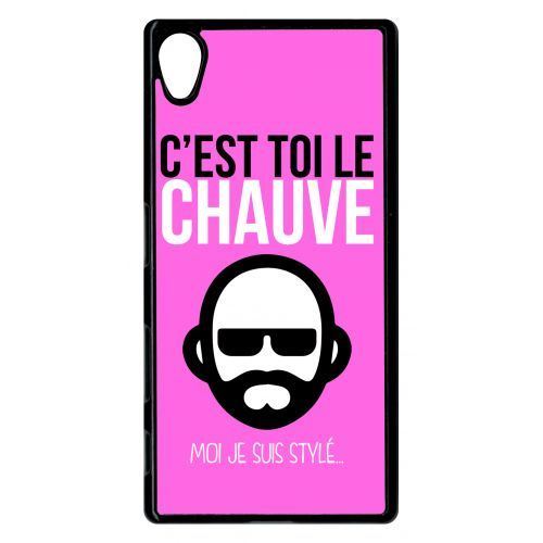 Coque sony xperia z5 c est toi le chauve moi je suis styl 9