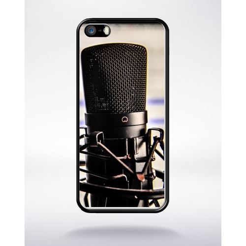 Coque Micro Compatible Apple Iphone 5 Bord Noir Silicone