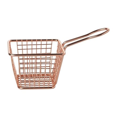 COSY & TRENDY Panier de Frites Cuivre Plaque 10x12x7.4