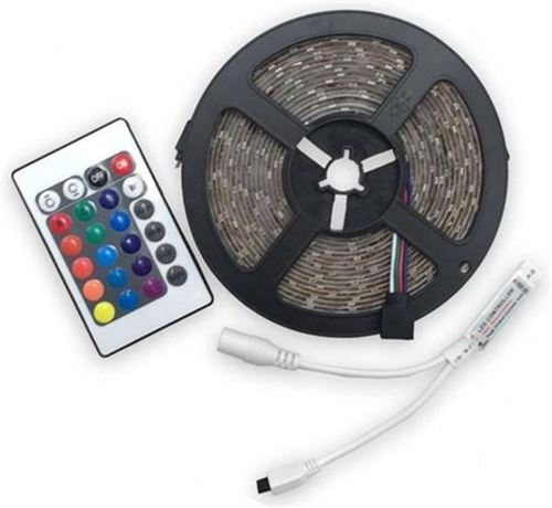Bande LED 5m RGB + télécommande.
