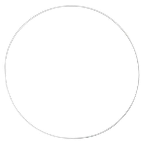 Creative anneau métallique 3 mm blanc 30 cm 5 pièces
