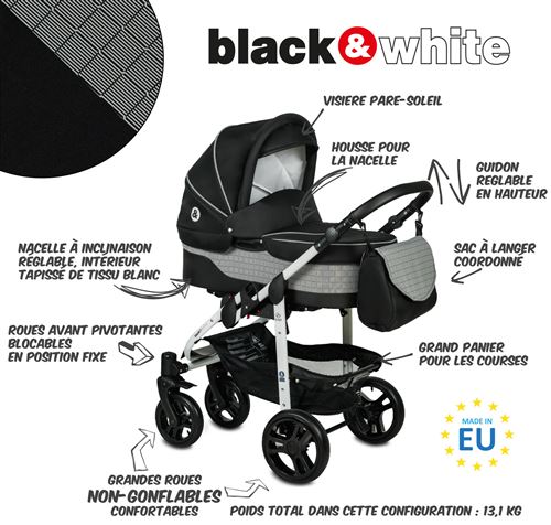 poussette b&w isofix