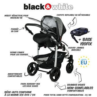poussette b&w isofix