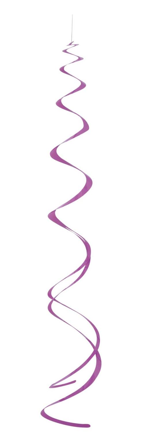 Haza Original pendule à tourbillons violet 60 cm 8 pièces