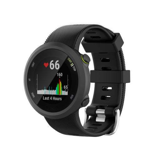 Générique Noir Bracelet En Silicone Pour Garmin Forerunner 45/45S - Image 3